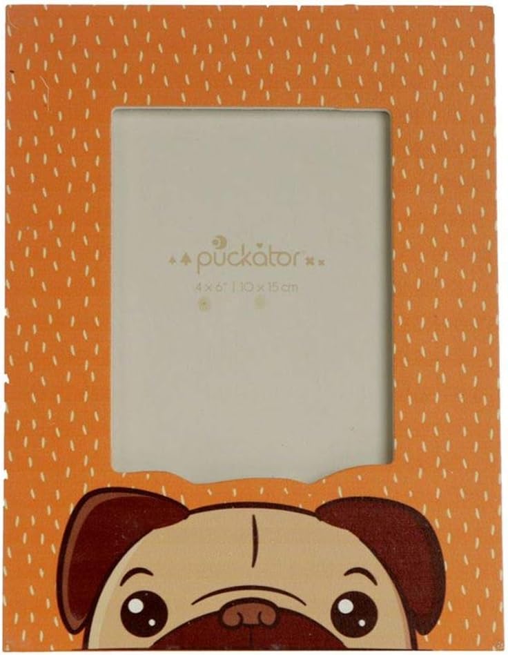 Mopps Pug Wooden Photo Frame