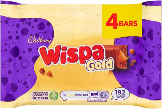 Cadbury Wispa Gold Chocolate 4x38.3g