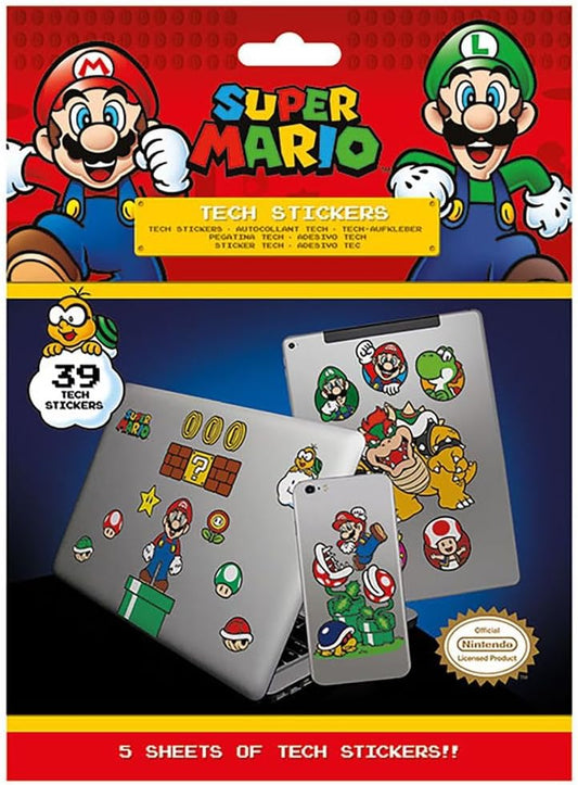 Super Mario Tech Stickers