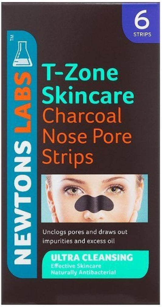 T-Zone Charcoal and Tea Tree Ultra Cleansing Nose Pore Strips - Pack of 6