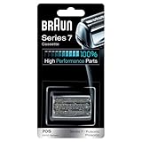Braun Series 7 Electric Shaver Head ORIGINAL Replacement Cassette, Easily Attach Your New Shaver Head, Compatible with Generation Series 7, 70S, Silver