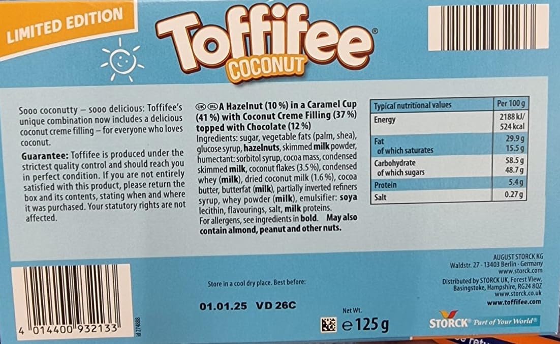 Toffifee Coconut Limited Edition