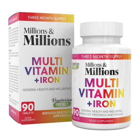 Millions & Millions Multivit + Iron - 90 Tablets