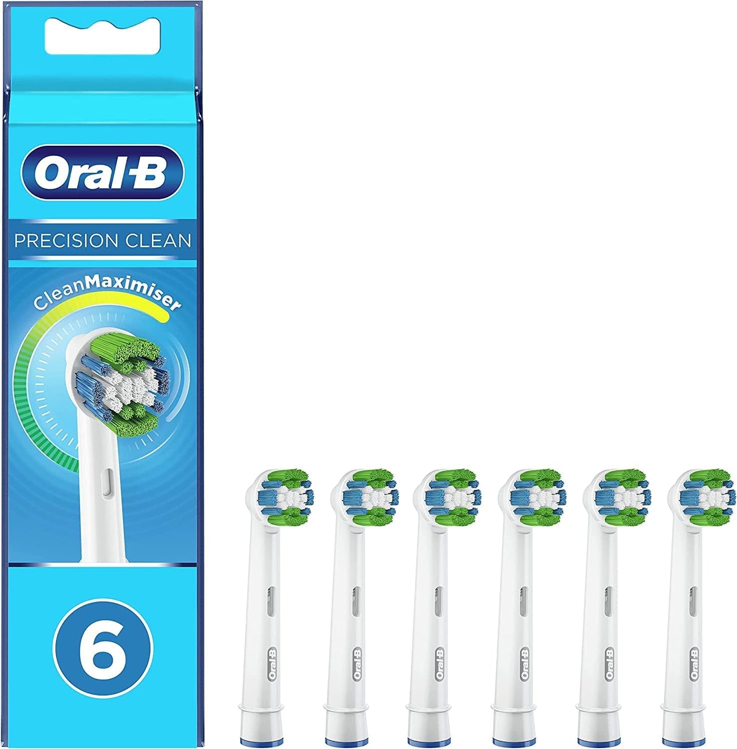 Oral-B Precision Clean Electric Toothbrush Head with CleanMaximiser Technology 6PK
