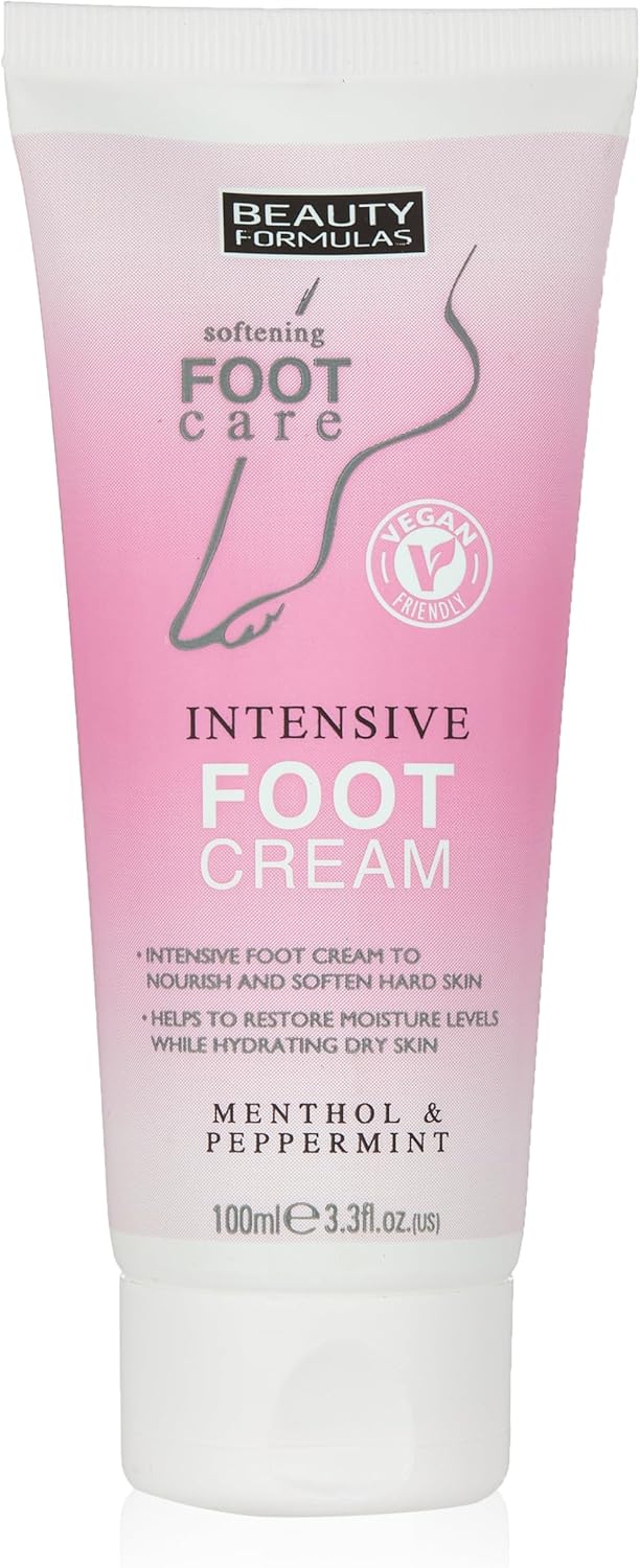 Beauty Formulas Softening Intensive Foot Cream Menthol & Peppermint 100ml