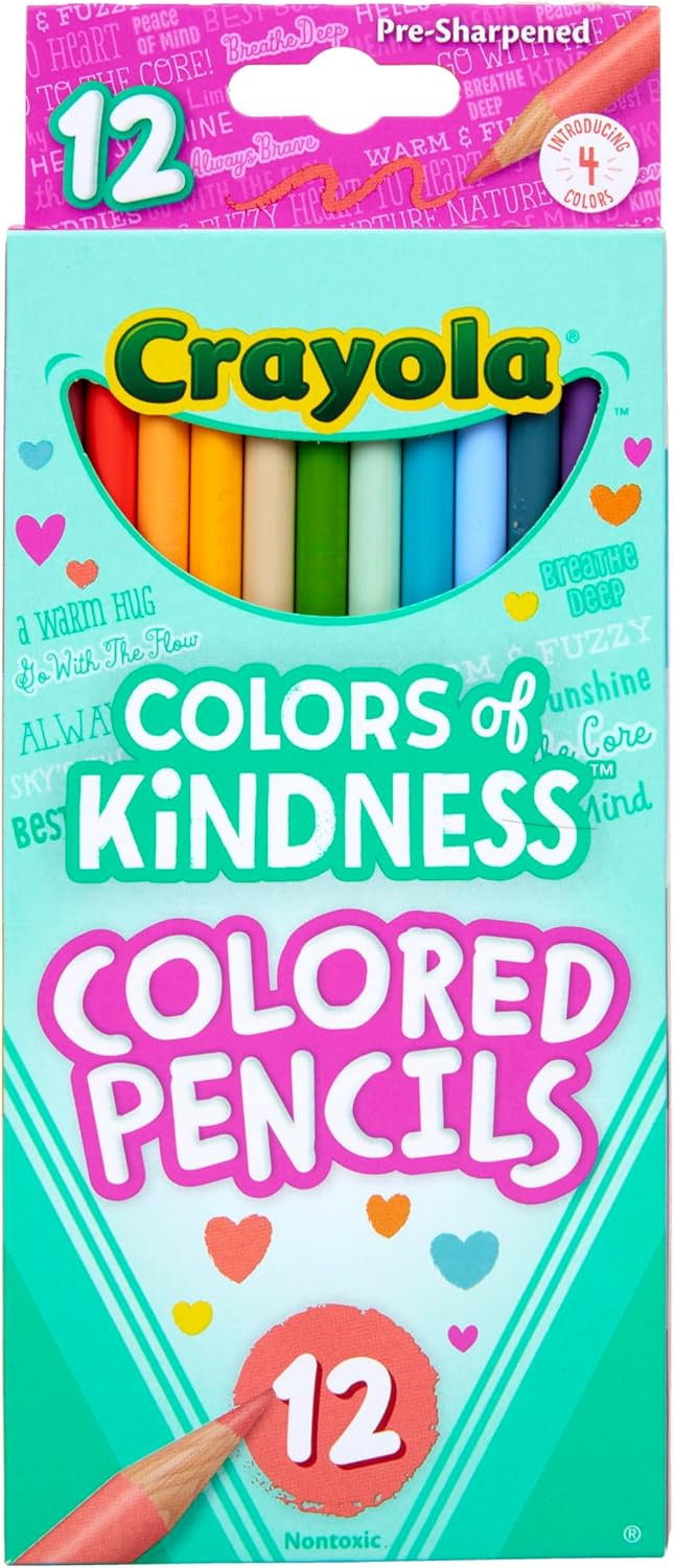 CRAYOLA Colours of Kindness Assorted Colour Pencils (Pack of 12)