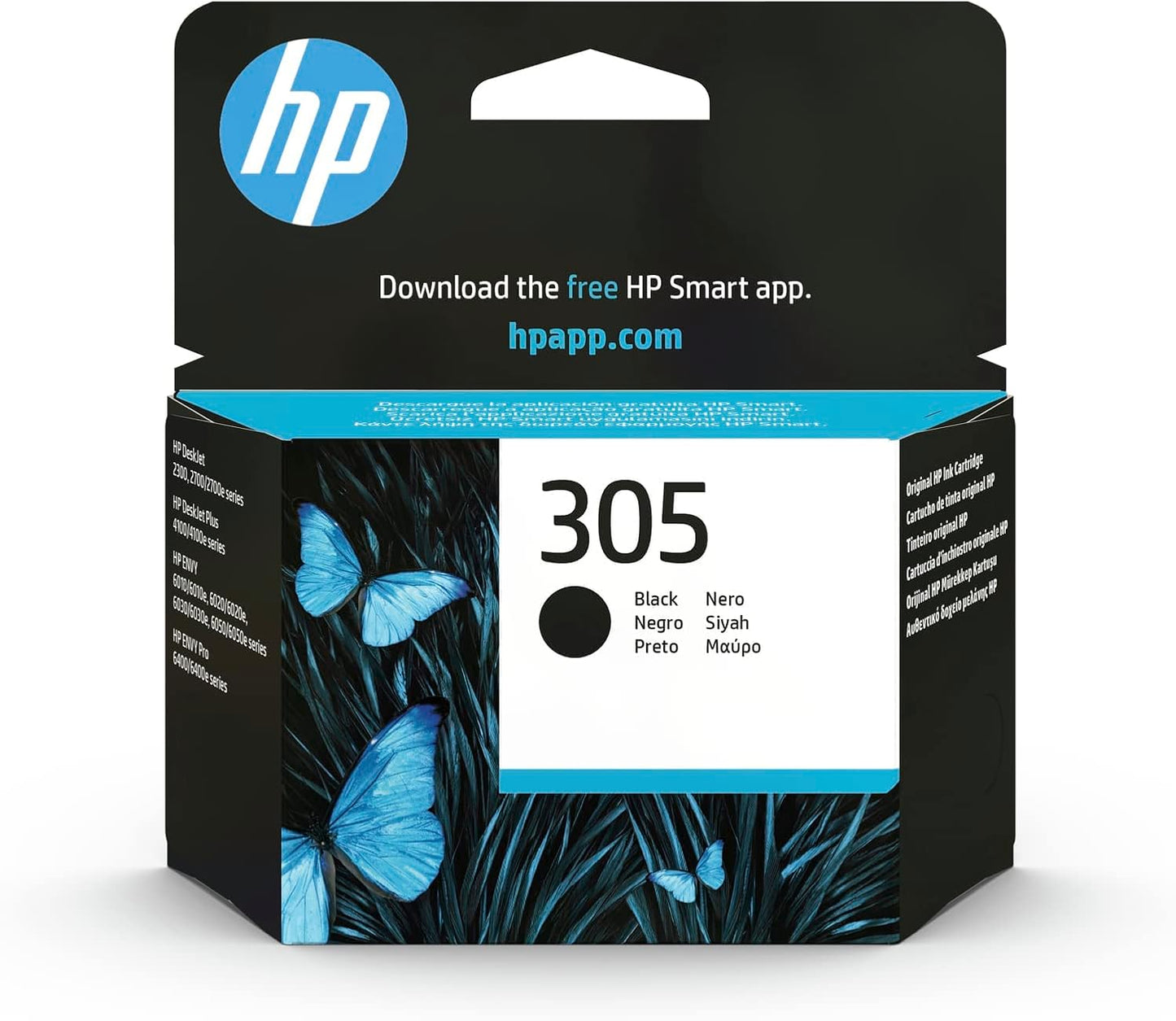 HP 3YM61AE 305 Original Ink Cartridge, Black