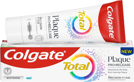 Colgate Total Plaque Pro-Release Whitening Toothpaste 75ml