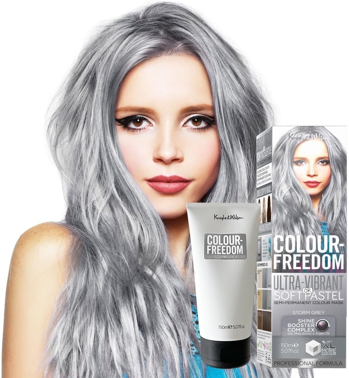 Knight & Wilson Colour-Freedom Storm Grey Semi-Permanent Hair Colour