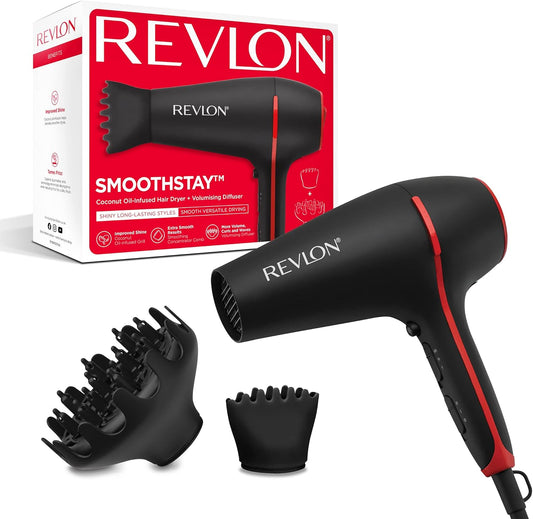 Revlon Smoothstay Coconut Oil-Infused Hair Dryer RVDR5317