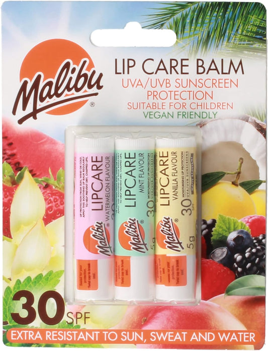 Malibu Lip Balm Sunscreen, Watermelon, Mint and Vanilla