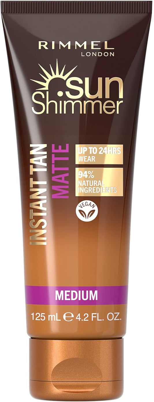 Rimmel Sunshimmer Water Resistant Instant Tan Wash Off Matte - Medium
