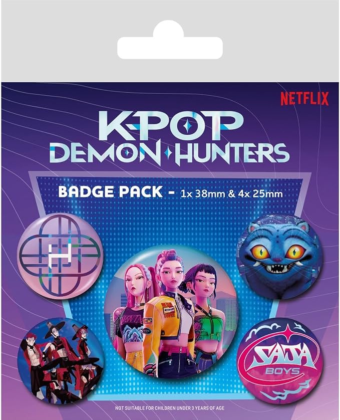 K-POP Demon Hunters Button Badge Set