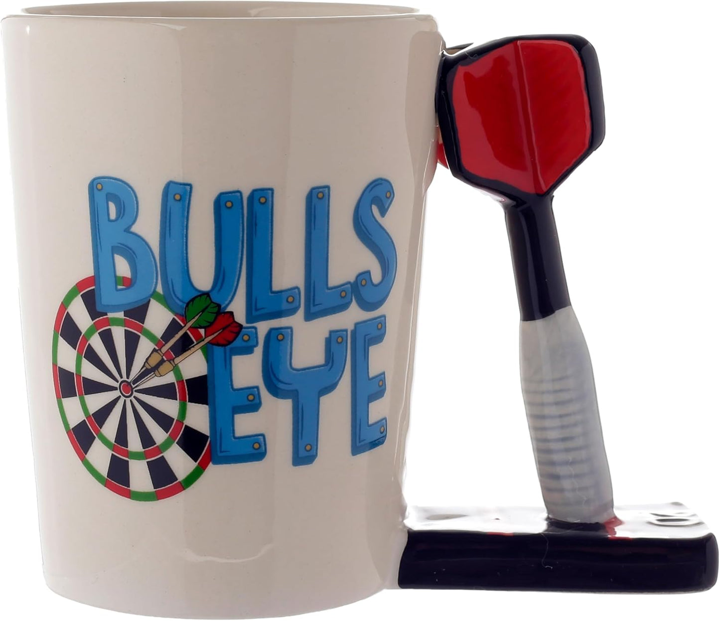 Darts Ceramic Shaped Handle Tea Coffee Mug