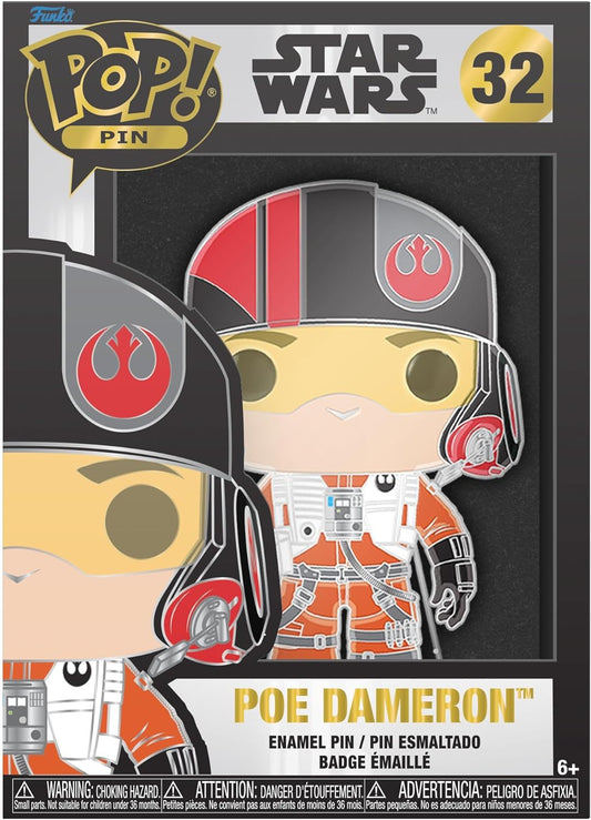 FUNKO POP: STAR WARS: Poe Dameron - Large Enamel Pins