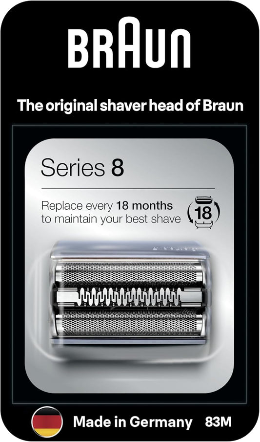 Braun Series 8 83M Electric Shaver Head - Silver