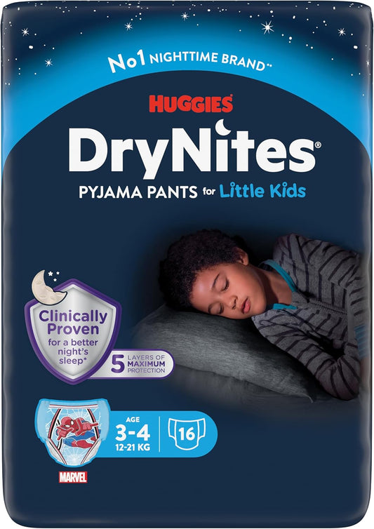 HUGGIES DryNites Boy's 3-4 yrs
