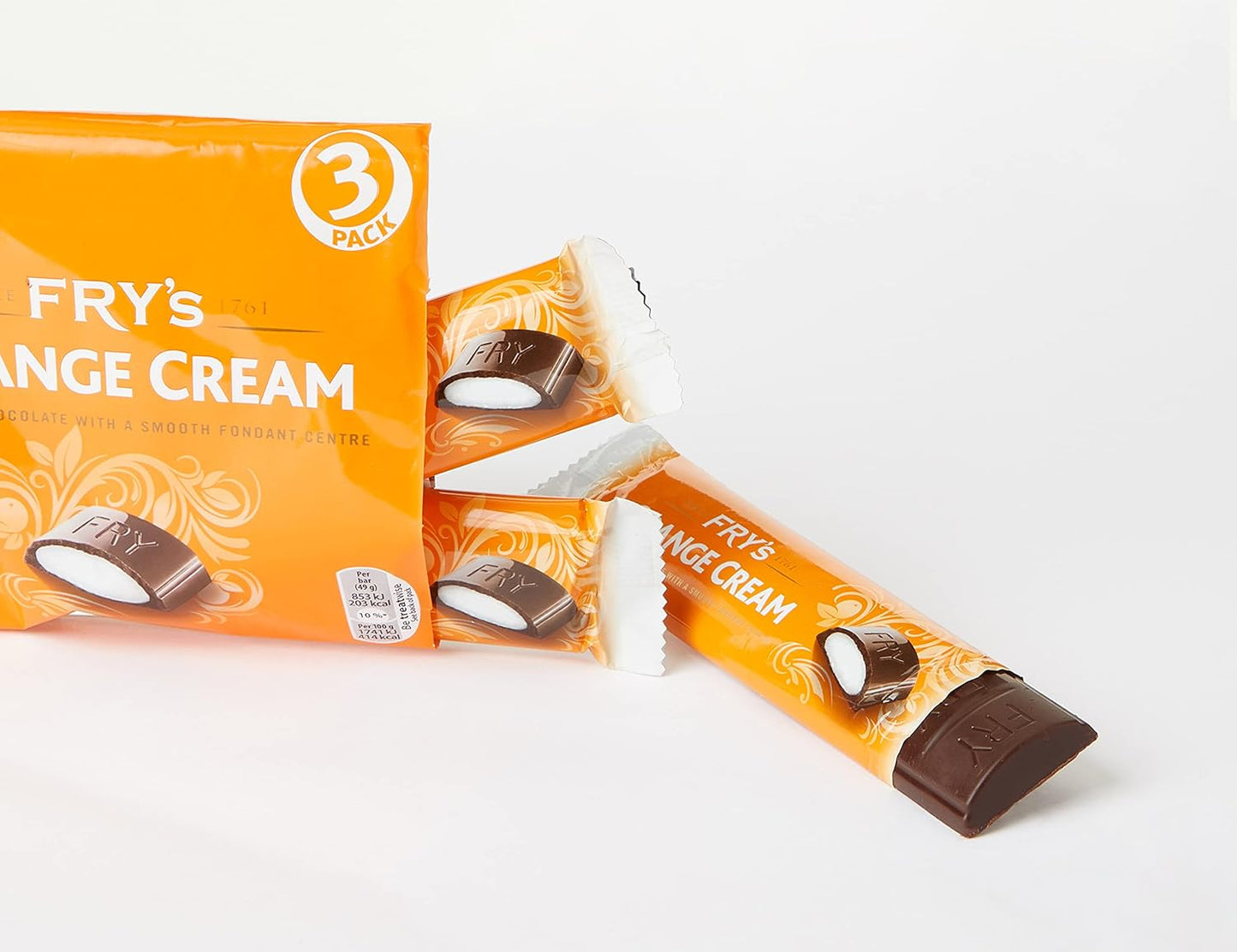 Fry's Orange Cream Chocolate Bar 3 Bars 147g