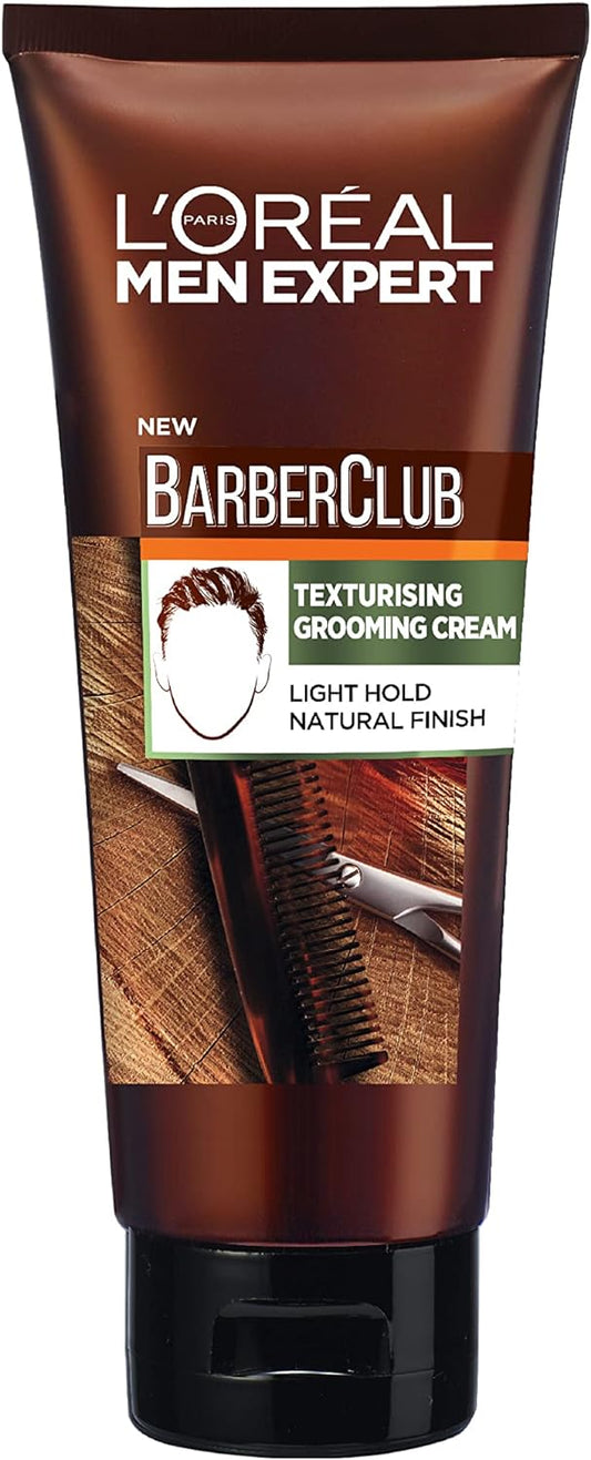 L'Oreal Men Expert Men's Hair Styling Cream Barber Club Texturising Grooming Cream, 100 ml
