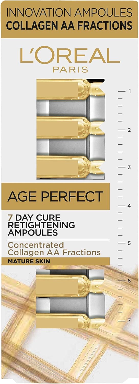 L'Oreal Paris Age Perfect Retightening Collagen Ampoules For Mature Skin X7