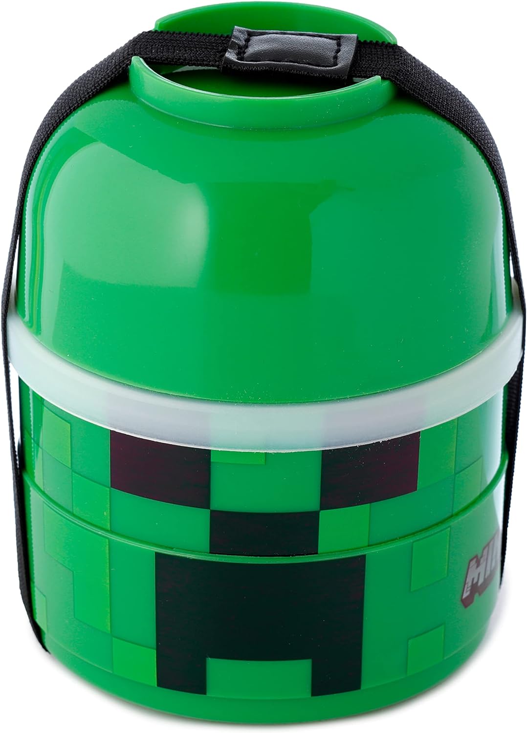 Minecraft Creeper Stacked Round Bento