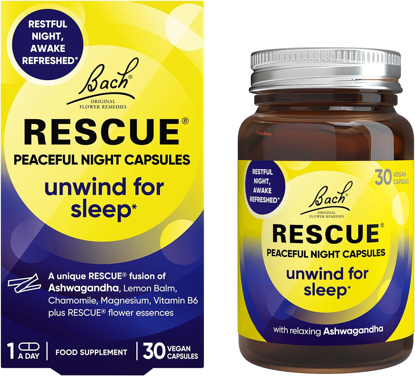 Rescue Peaceful Night Capsules 30PK