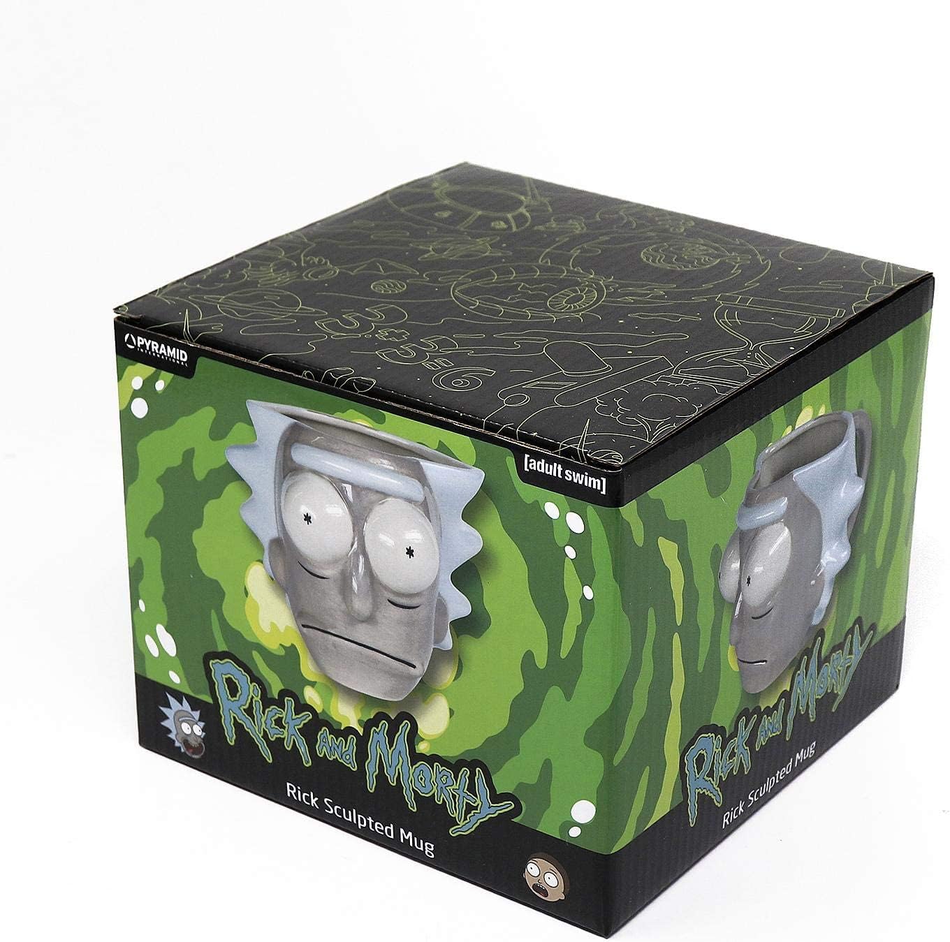 Rick and Morty 3D Ceramic Rick Head Mug