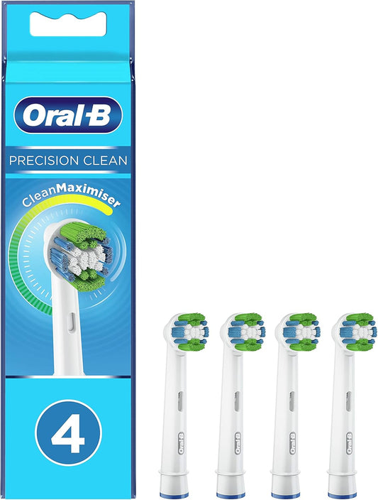 Oral-B Precision Clean Toothbrush Head with CleanMaximiser Technology, Pack of 4 Counts, 22 g