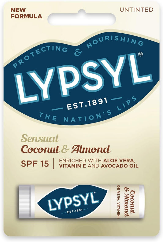 Lypsyl Sensual Lip Balm SPF 15 Coconut and Almond 20g