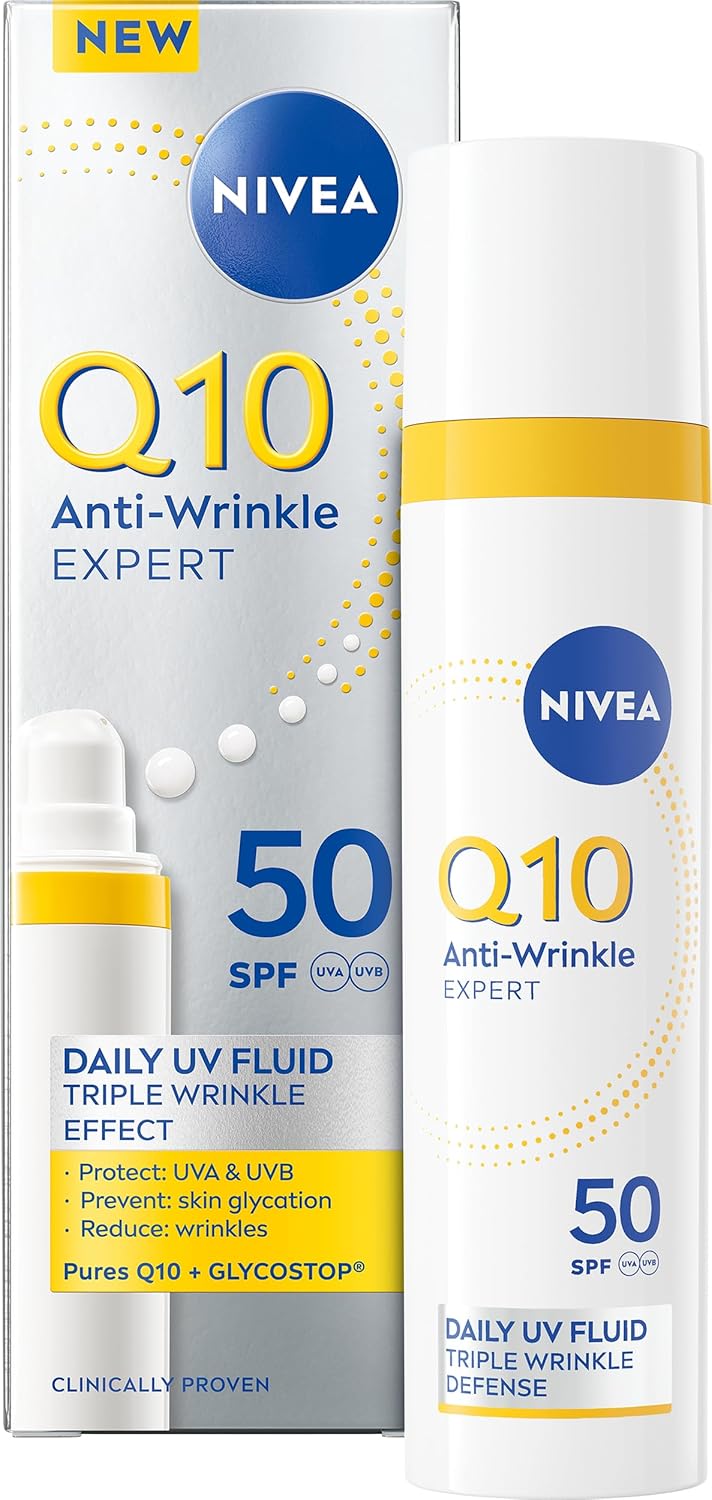 NIVEA Q10 Anti-Wrinkle Expert Daily UV Face Fluid SPF 50 40ml