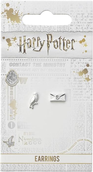 Harry Potter Hedwig & Letter Stud Earrings