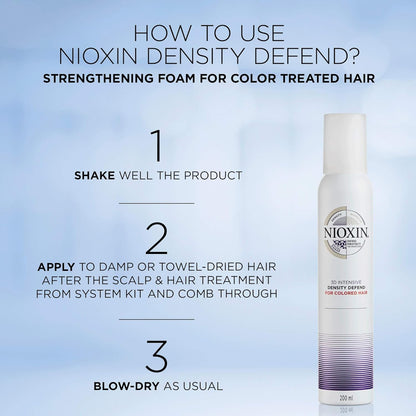 Nioxin Hair Strengthening Foam 3D Intensive 200ml