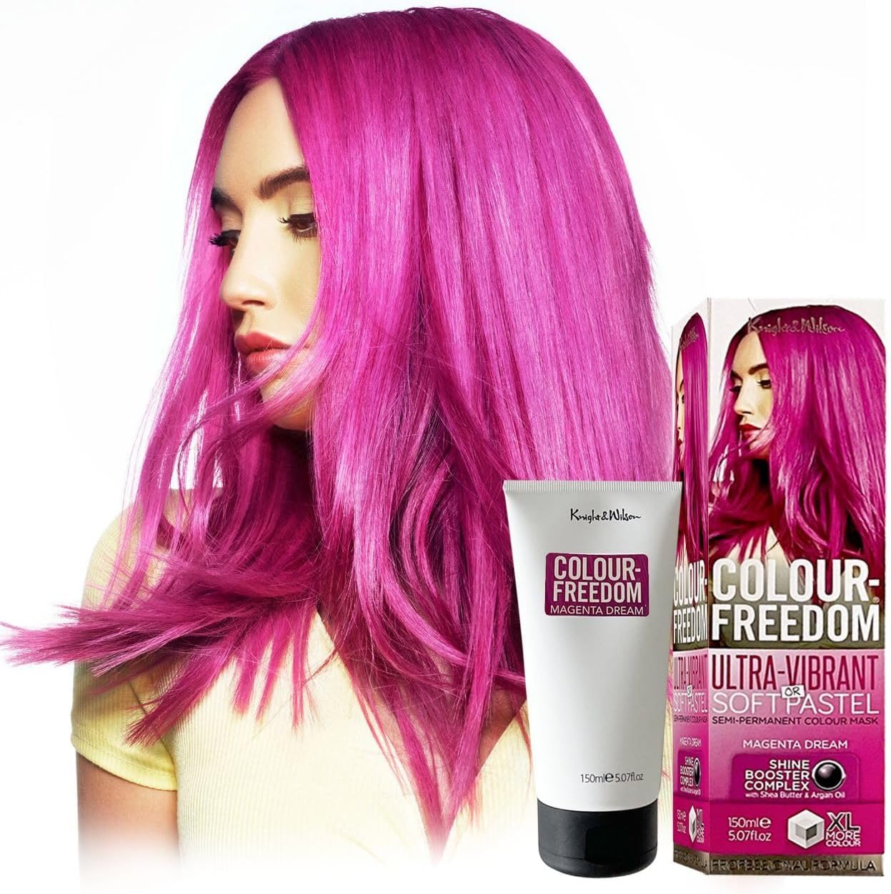 Knight & Wilson Colour-Freedom Magenta Dream Purple Semi-Permanent Hair Colour