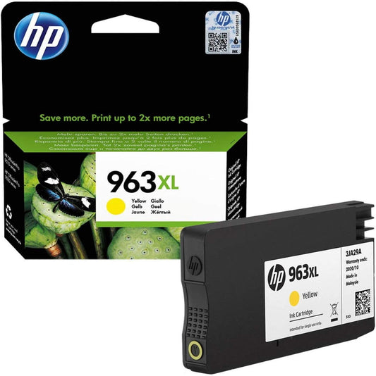 HP 963XL High Yield Original Ink Cartridge, Yellow, Single Pack