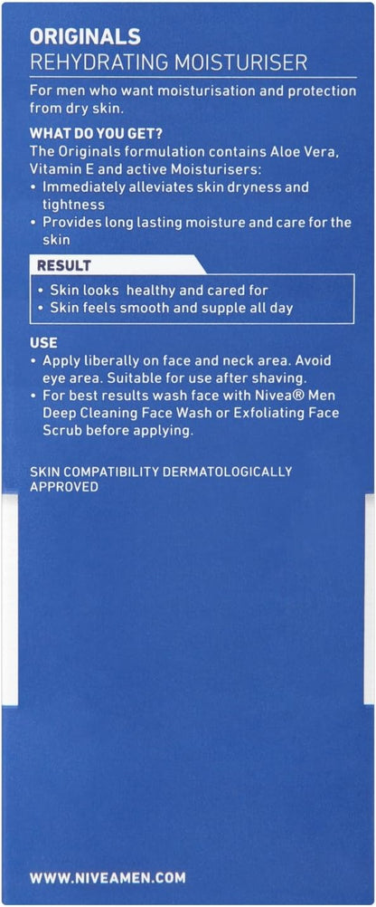 NIVEA Men Originals Rehydrating Moisturiser, 75ml