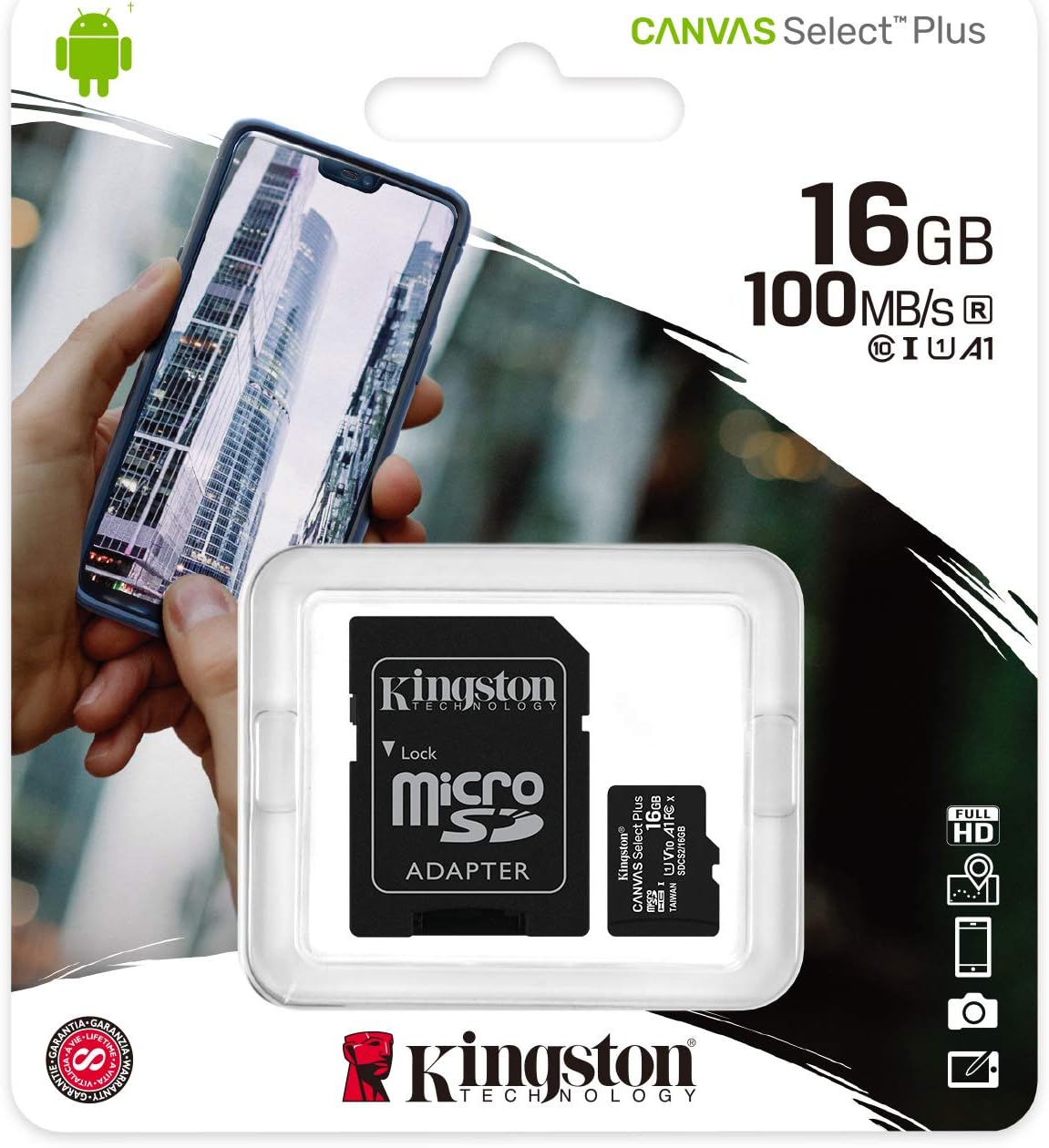 Kingston Canvas Select Plus microSD Card 16 GB