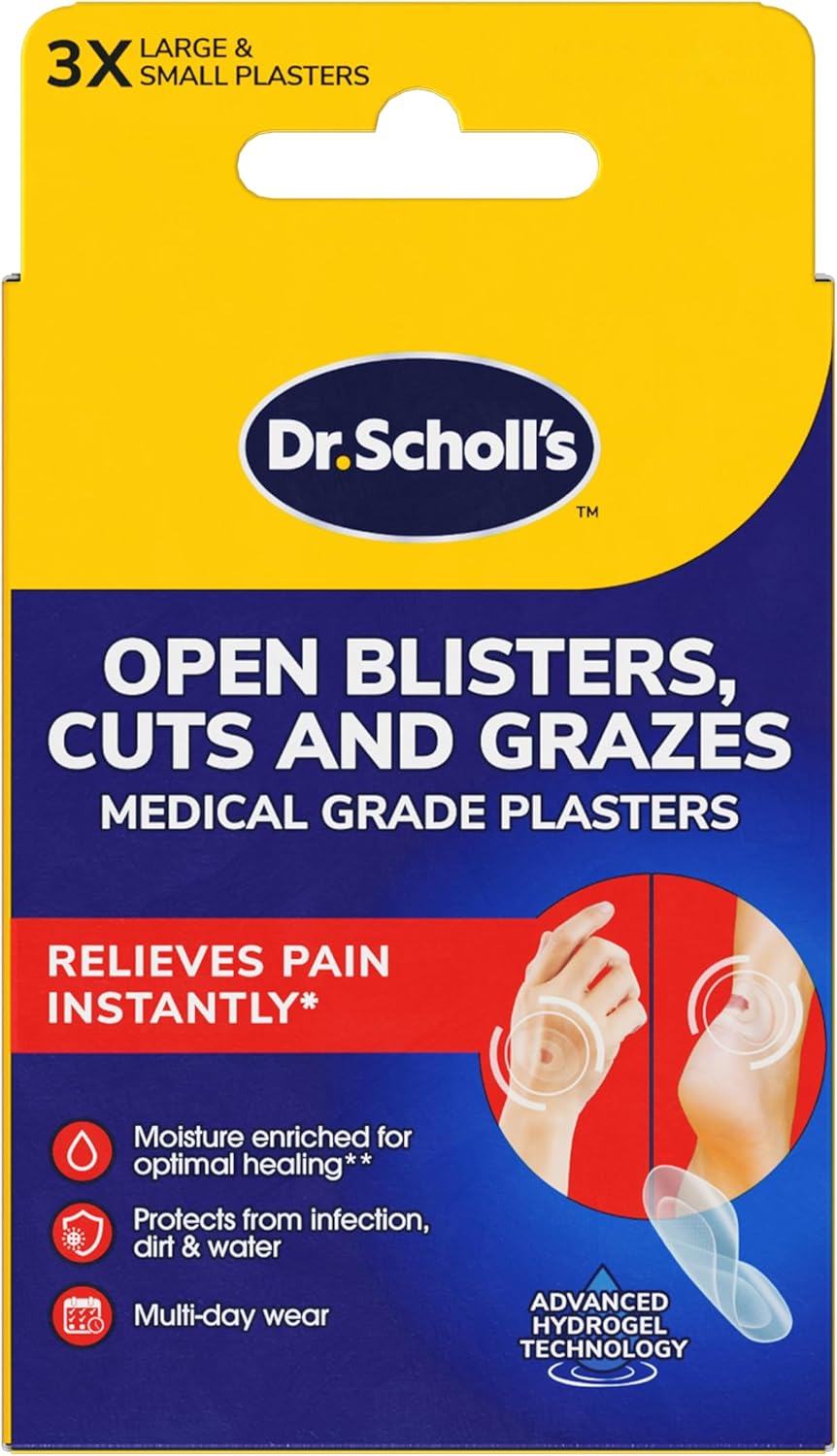Dr. Scholl's Open Blisters Cuts and Grazes Medical Grade Blister Plasters