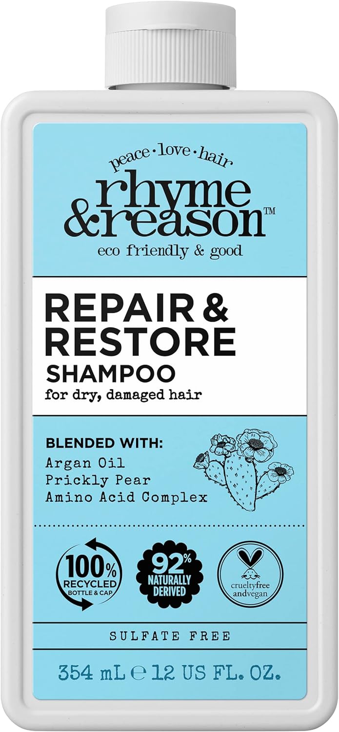 Rhyme & Reason - Repair & Restore Shampoo, Nourishing for Dry & Damaged Hair (354ml)