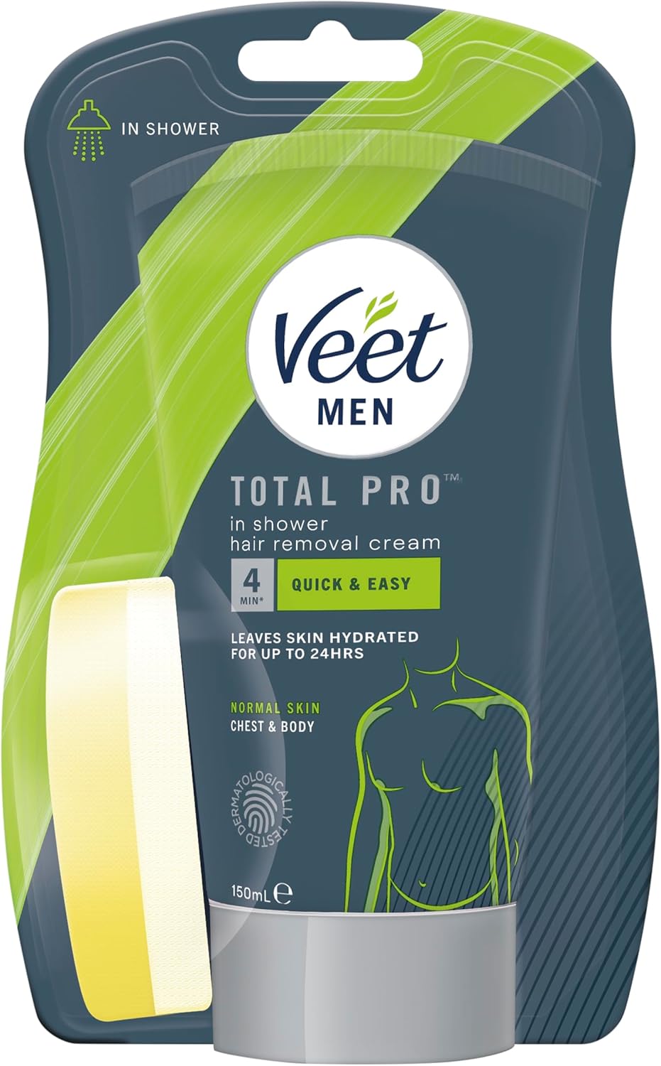 Veet Men's Hair Removal Cream 150 ml with Sponge