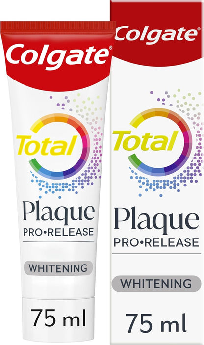 Colgate Total Plaque Pro-Release Whitening Toothpaste 75ml
