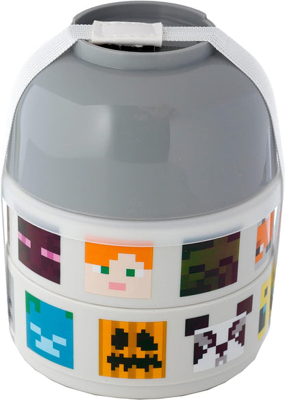 Minecraft Faces Stacked Round Bento