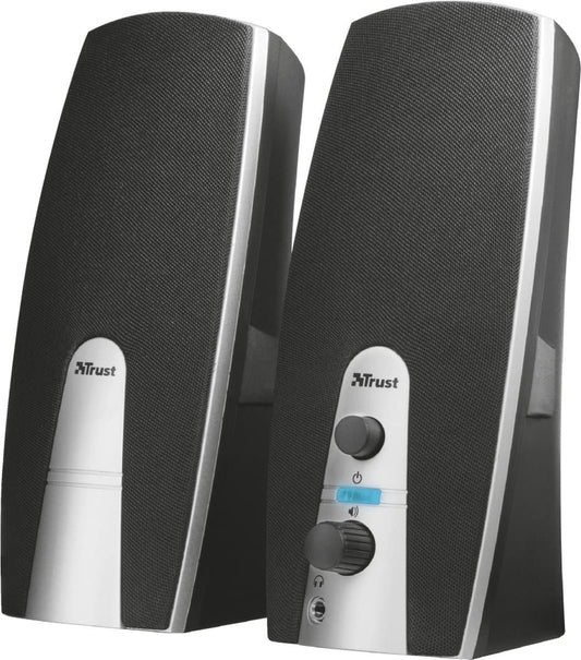 Trust Mila 2.0 USB Powered PC Speakers for Computer and Laptops Silver