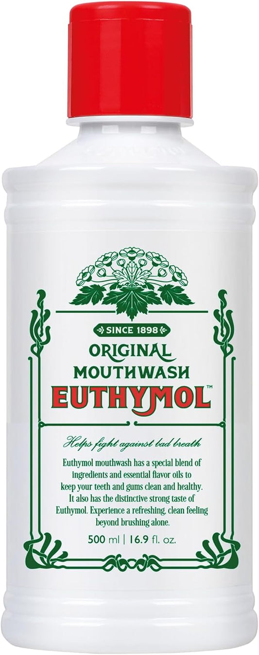 Euthymol Flouride Free Mouthwash Original 500ml