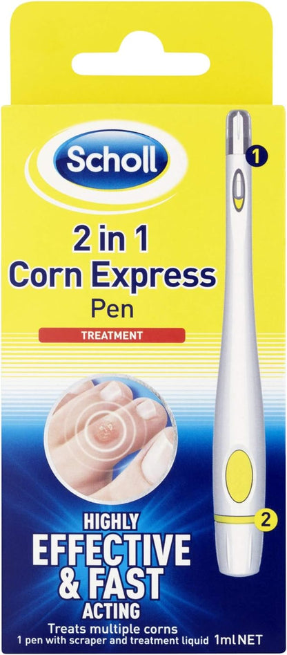 Scholl 2 in 1 Corn Express Pen - Relieves Pain & Fast Acting