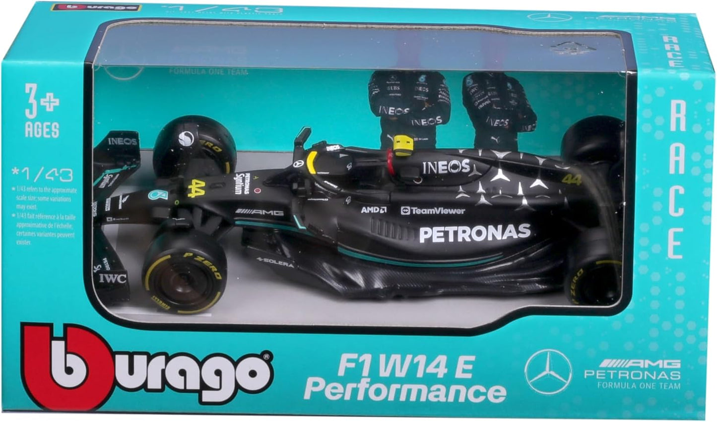 Bburago Formula 1 F1 MB W14 2023 (Hamilton) Race Car - 1:43 Scale