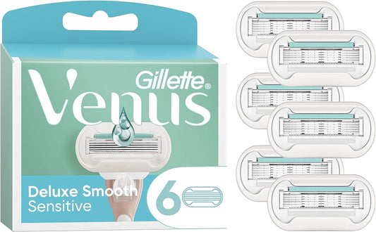 Gillette Venus Deluxe Smooth Sensitive Women's Razor Blade Refills
