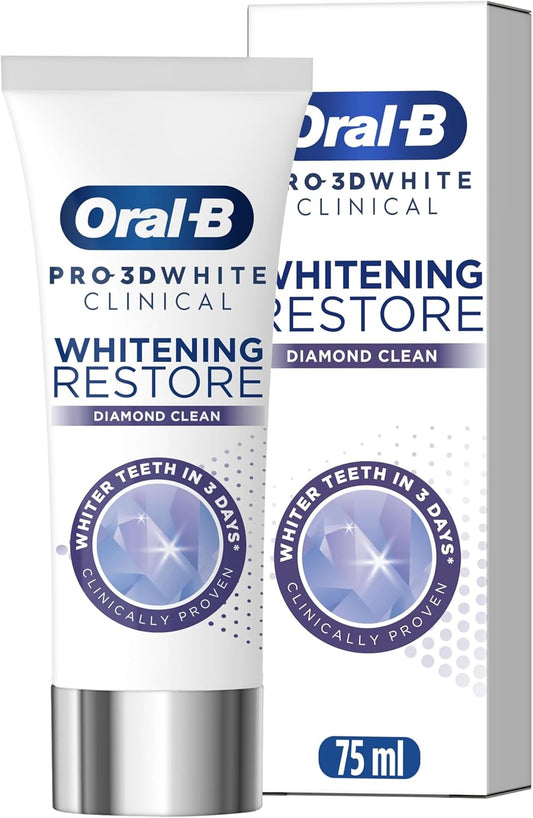 Oral-B 3D White Clinical Diamond Clean Toothpaste 75ml