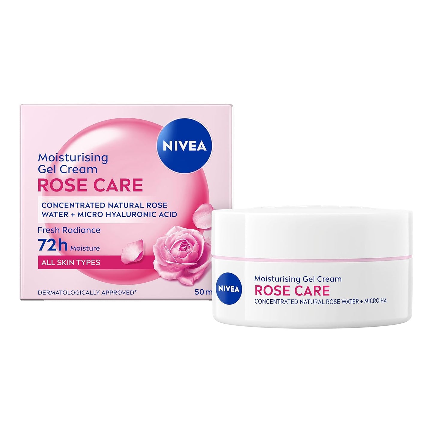 NIVEA Rose Care Moisturising Gel Cream 50ML
