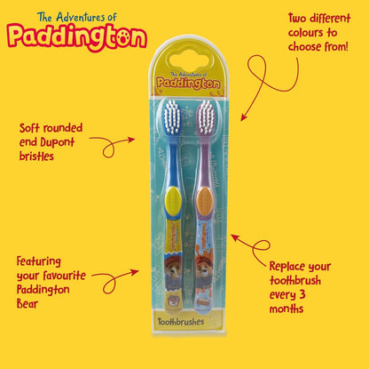 Paddington Bear Twin Children's Toothbrush Pack of 2