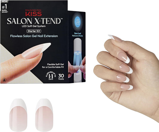 KISS Salon X-tend Starter Kit Medium Size, Oval Shape, 36 Ct.